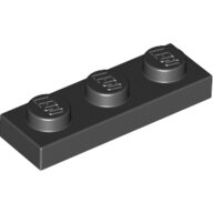LEGO Black Plate 1 x 3 3623 - 362326