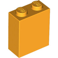 LEGO Bright Light Orange Brick 1 x 2 x 2 with Inside Stud Holder 3245c - 6178462