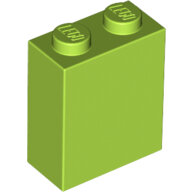 LEGO Lime Brick 1 x 2 x 2 with Inside Stud Holder 3245c - 6146894