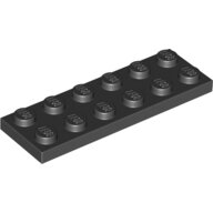 LEGO Black Plate 2 x 6 3795 - 379526