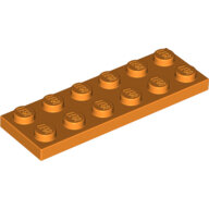 LEGO Orange Plate 2 x 6 3795 - 4121741