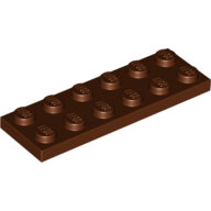 LEGO Reddish Brown Plate 2 x 6 3795 - 4211247