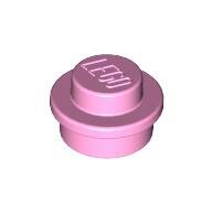 LEGO Bright Pink Plate, Round 1 x 1 Straight Side 4073 - 4517996