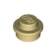 LEGO Tan Plate, Round 1 x 1 Straight Side 4073 - 4161734