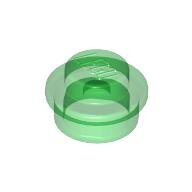 LEGO Trans-Green Plate, Round 1 x 1 Straight Side 4073 - 3005748