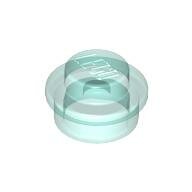 LEGO Trans-Light Blue Plate, Round 1 x 1 Straight Side 4073 - 4163917