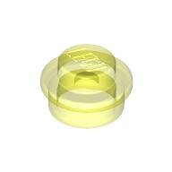 LEGO Trans-Neon Green Plate, Round 1 x 1 Straight Side 4073 - 3005749