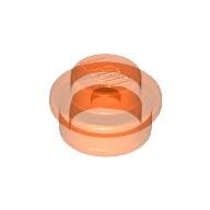 LEGO Trans-Neon Orange Plate, Round 1 x 1 Straight Side 4073 - 3005747