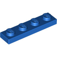 LEGO Blue Plate 1 x 4 3710 - 371023