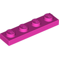 LEGO Dark Pink Plate 1 x 4 3710 - 6161222