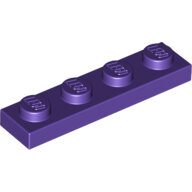 LEGO Dark Purple Plate 1 x 4 3710 - 6167464