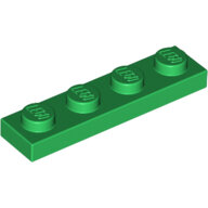 LEGO Green Plate 1 x 4 3710 - 371028