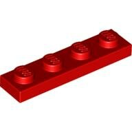 LEGO Red Plate 1 x 4 3710 - 371021