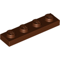 LEGO Reddish Brown Plate 1 x 4 3710 - 4211190