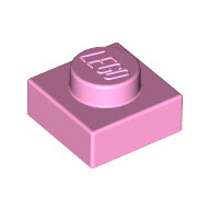 LEGO Bright Pink Plate 1 x 1 3024 - 6031883