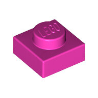 LEGO Dark Pink Plate 1 x 1 3024 - 6217797