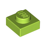 LEGO Lime Plate 1 x 1 3024 - 4621557
