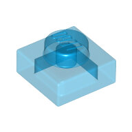 LEGO Trans-Dark Blue Plate 1 x 1 3024 - 6252044