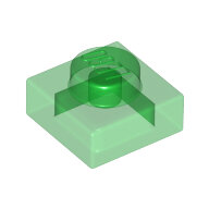 LEGO Trans-Green Plate 1 x 1 3024 - 6252046