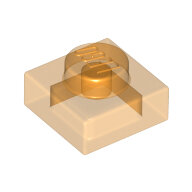 LEGO Trans-Orange Plate 1 x 1 3024 - 6252040