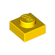 LEGO Yellow Plate 1 x 1 3024 - 302424