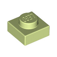 LEGO Yellowish Green Plate 1 x 1 3024 - 6069255