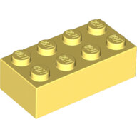 LEGO Bright Light Yellow Brick 2 x 4 3001 - 6117319
