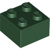 LEGO Dark Green Brick 2 x 2 3003 - 4266895