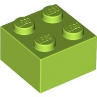 LEGO Lime Brick 2 x 2 3003 - 4220632