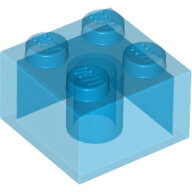 LEGO Trans-Dark Blue Brick 2 x 2 3003 - 4144387