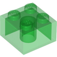 LEGO Trans-Green Brick 2 x 2 3003 - 6092675