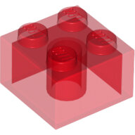 LEGO Trans-Red Brick 2 x 2 3003 - 4143335