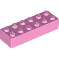 LEGO Bright Pink Brick 2 x 6 2456 - 6228963