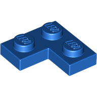 LEGO Blue Plate 2 x 2 Corner 2420 - 242023