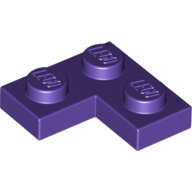LEGO Dark Purple Plate 2 x 2 Corner 2420 - 6167461