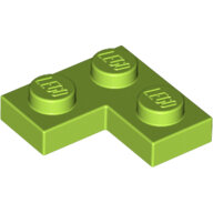 LEGO Lime Plate 2 x 2 Corner 2420 - 4633822