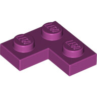 LEGO Magenta Plate 2 x 2 Corner 2420 - 6179916