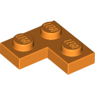 LEGO Orange Plate 2 x 2 Corner 2420 - 6106027