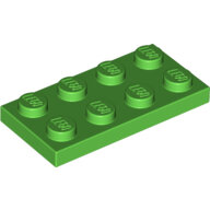 LEGO Bright Green Plate 2 x 4 3020 - 6141590