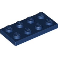 LEGO Dark Blue Plate 2 x 4 3020 - 4667595