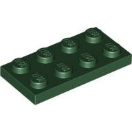 LEGO Dark Green Plate 2 x 4 3020 - 4586057