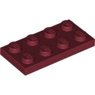 LEGO Dark Red Plate 2 x 4 3020 - 4539071