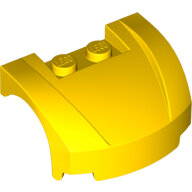 LEGO Yellow Vehicle, Mudguard 3 x 4 x 1 2/3 Curved Front 98835 - 4651505