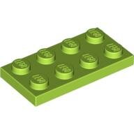LEGO Lime Plate 2 x 4 3020 - 4537936