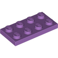 LEGO Medium Lavender Plate 2 x 4 3020 - 4619516
