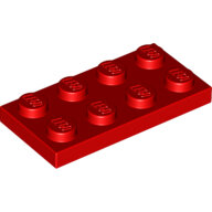 LEGO Red Plate 2 x 4 3020 - 302021