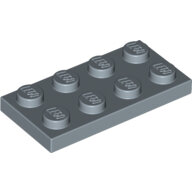 LEGO Sand Blue Plate 2 x 4 3020 - 6052827