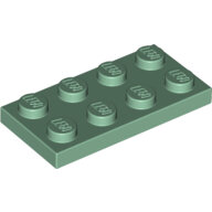 LEGO Sand Green Plate 2 x 4 3020 - 6249817