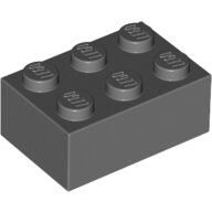 LEGO Dark Bluish Gray Brick 2 x 3 3002 - 4211105