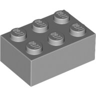 LEGO Light Bluish Gray Brick 2 x 3 3002 - 4211386